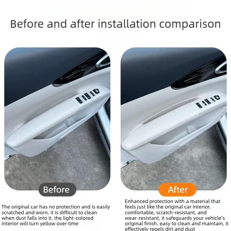For Geely EX2/Xingyuan 2026 TPE Door Armrest Protection Panel Anti-dirt Protective Cover Car Interior Modification Accessories