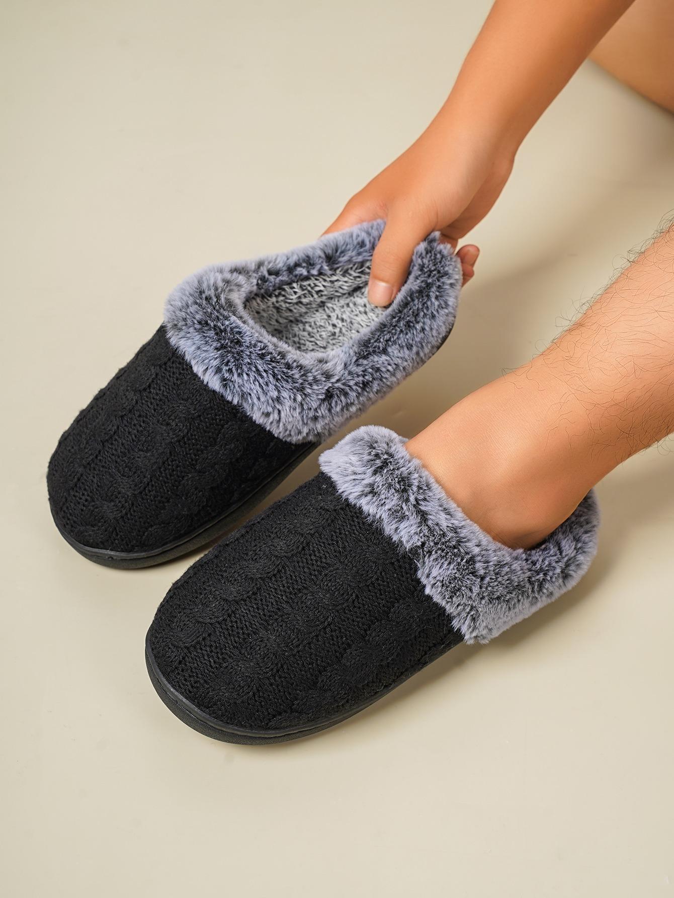 Мода 2024 года Новые осенние и зимние тапочки домашние теплые хлопковые тапочки — фото 7