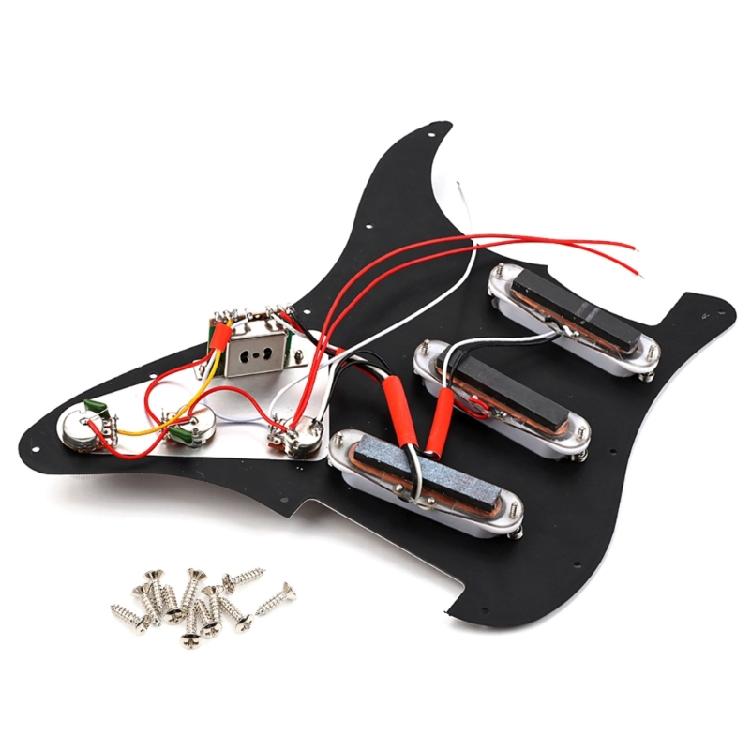 Prewired Pickguards Pickups Set with Back Cover Compatible with Electric Guitar