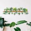 Highgreen Dill Leaves Wall Stickers Hanging Basket Wall Bedroom Living Room Wall Beautification Green Plant Courtyard Wall Decor
