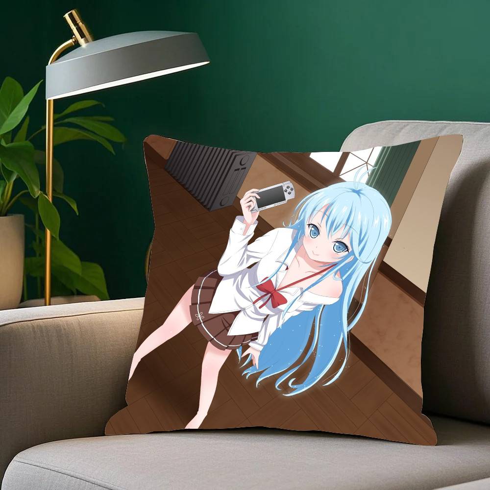 Ground Control To Psychoelectric Girl Anime Pillow Case Home Decor Throw For Sofa Bed Car Room Decor Gift Idea