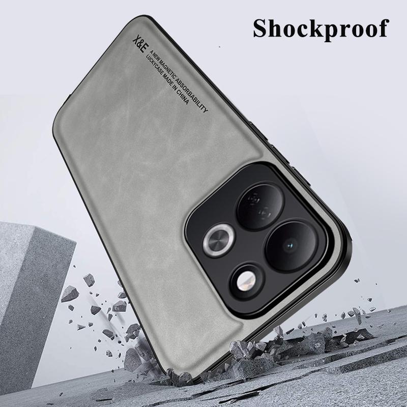 KEYSION Luxury Retro PU Leather Phone Case for Redmi 17 5G Soft Silicone+PC Shockproof Phone Cover for Xiaomi Redmi 17 4G 5G