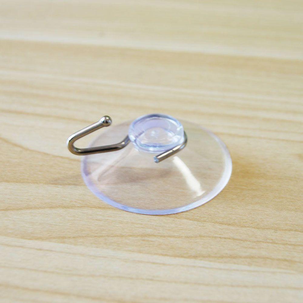 10Pcs/set Bathroom Home Glass Hangers Rubber Wall Hook Transparent Suction Cup Sucker