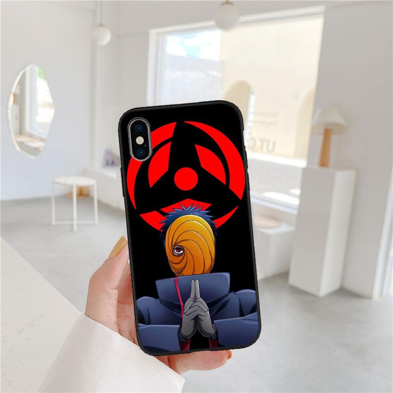 LO75 NARUTO Uchiha Obito Soft Shell Phone Case for Samsung Galaxy S20 S21 S22 Ultra FE + Plus A21S A22 A24 A25 A26 A30 A30S A31