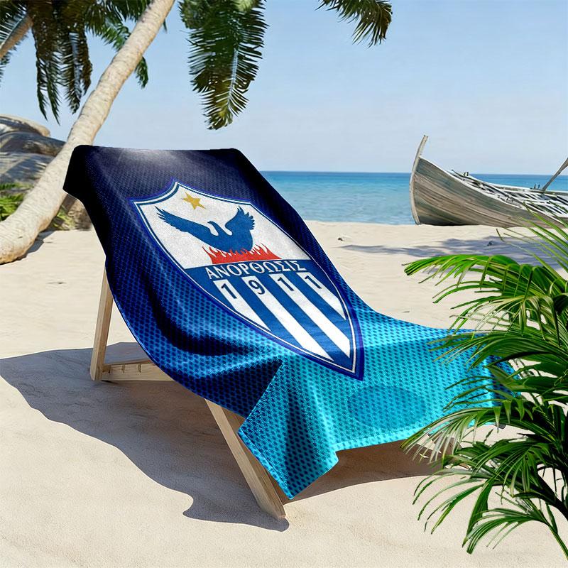 Anorthosis Famagusta FC Print Beach Towel, Large Soft Quick Dry Towel for Beach Camping Swimming