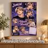 BTS Custom Name Text 5D Diamond Painting Kit DIY Full Drill Diamond Art Decoration