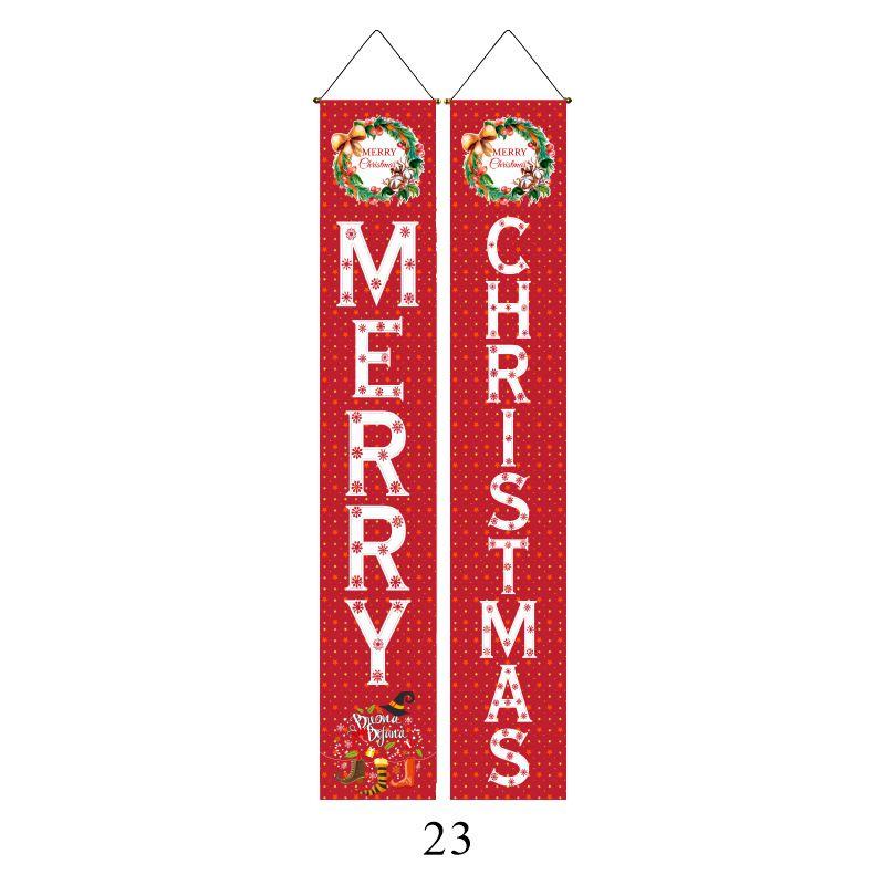 Elegant Nutcracker Christmas Decoration Hanging Door Banner Soldier Character Porch Sign