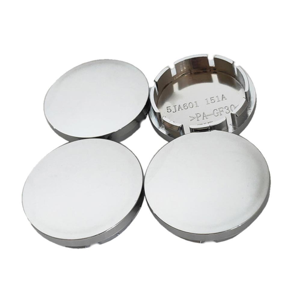 4 ks/sada Černá/Stříbrná 56mm Krytka středu kola pro ráfek ABS Krytky Dekor vozidla Univerzální Kolo do auta pro střed ráfku H