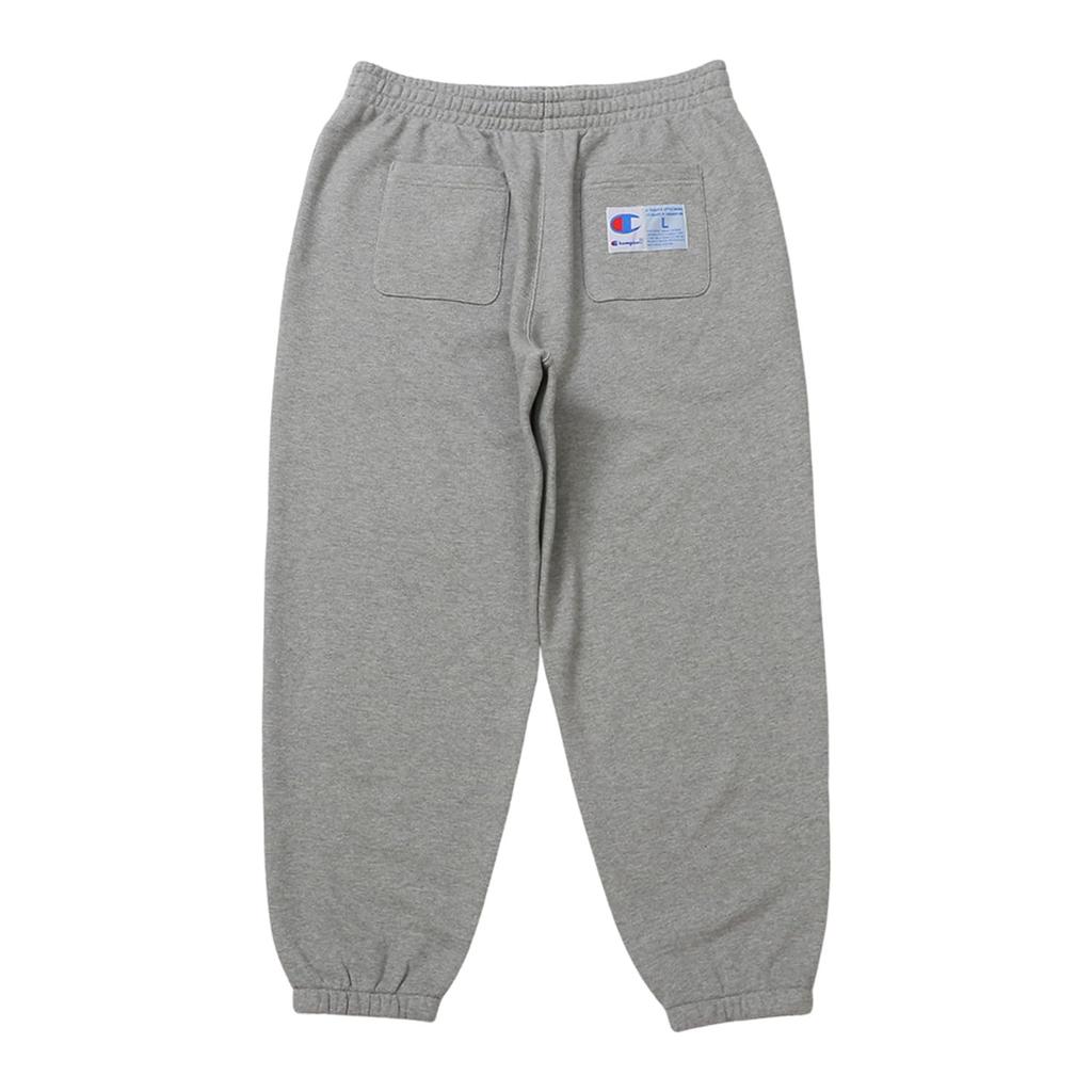 Champion Action Style Fleece Sweatpants with Oxford Men's One-Point Logo, Gray, C3-Z202