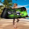 Fahrer durch Neonlicht sausend Strandtuch, Schnelltrocknend, Pflegeleicht, Geeignet für Fitness und Strandurlaub, Sport-Essential