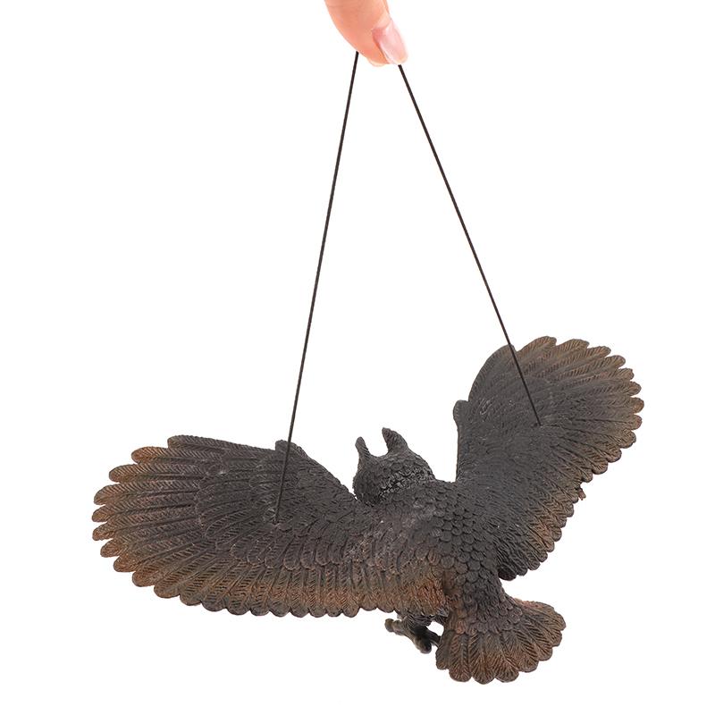 1 stk Utendørs Ørnfigur Henges opp Fugleskremsel Plast Ørnpynt Livaktig Flygende Fugl Hauk Lokkefugl Hage Fugleskremsel
