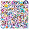 Pachet 50 buc Autocolante Drăguțe Desene Animate Unicorn Curcubeu pentru Scrapbooking Laptop Bagaje de Călătorie Laptop Perete Mașină Decal Decorativ