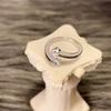 Trendy Versatile Open Zirconia Ring: Cool, Stylish, Shiny Design for Women