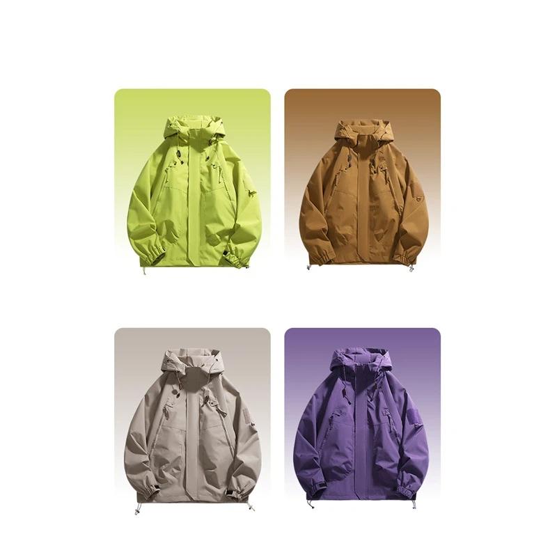 Hooded Jacket For Men Women Outdoor Hiking Camping Coat