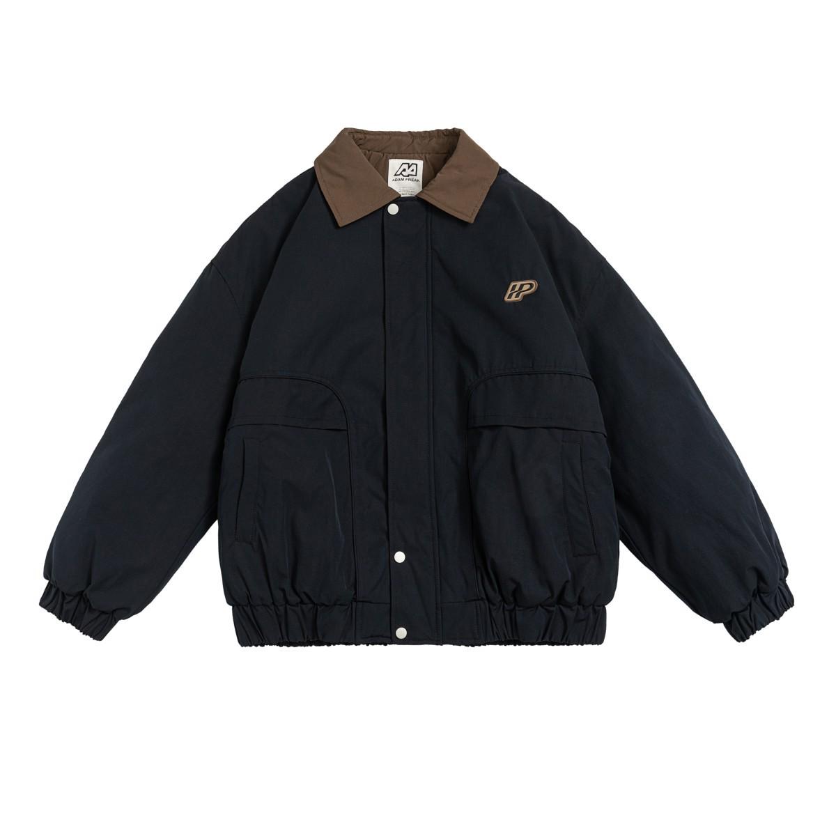 RUIIENRS x ADAM FREAK 2025 Winter Japanese Style Color Block Cotton Jacket C52 Large