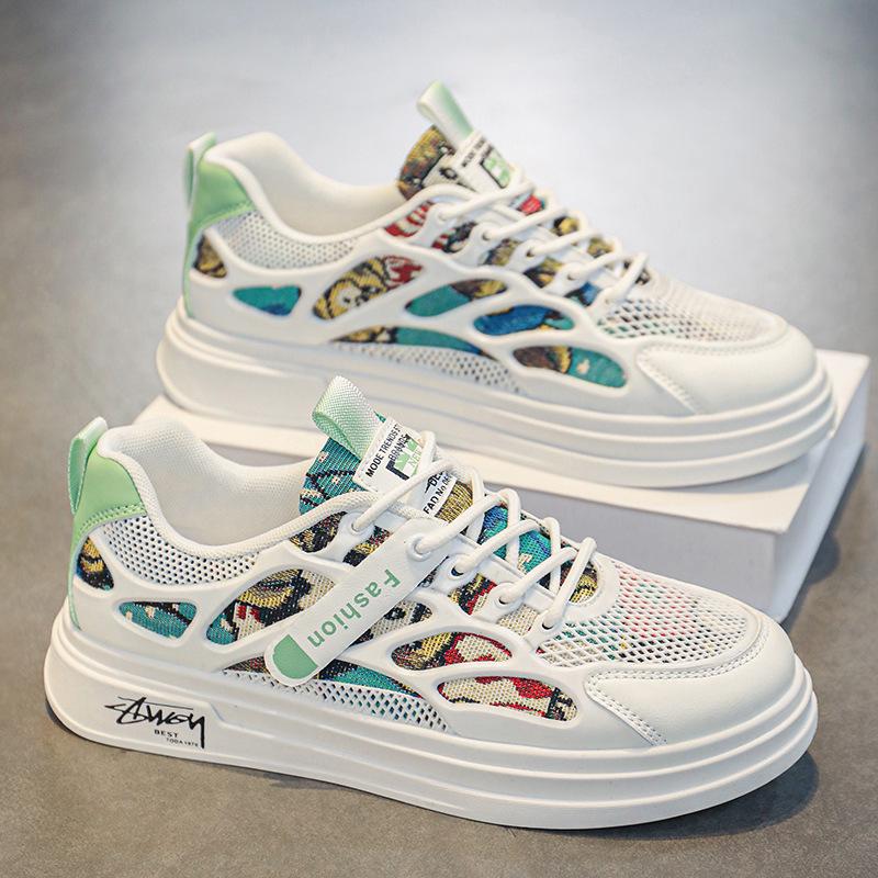 

Мужская обувь зимняя дышащая модная универсальная тонкая сетка повседневная обувь для серфинга для учеников младших классов на толстой подошве спортивная обувь для увеличения роста 39