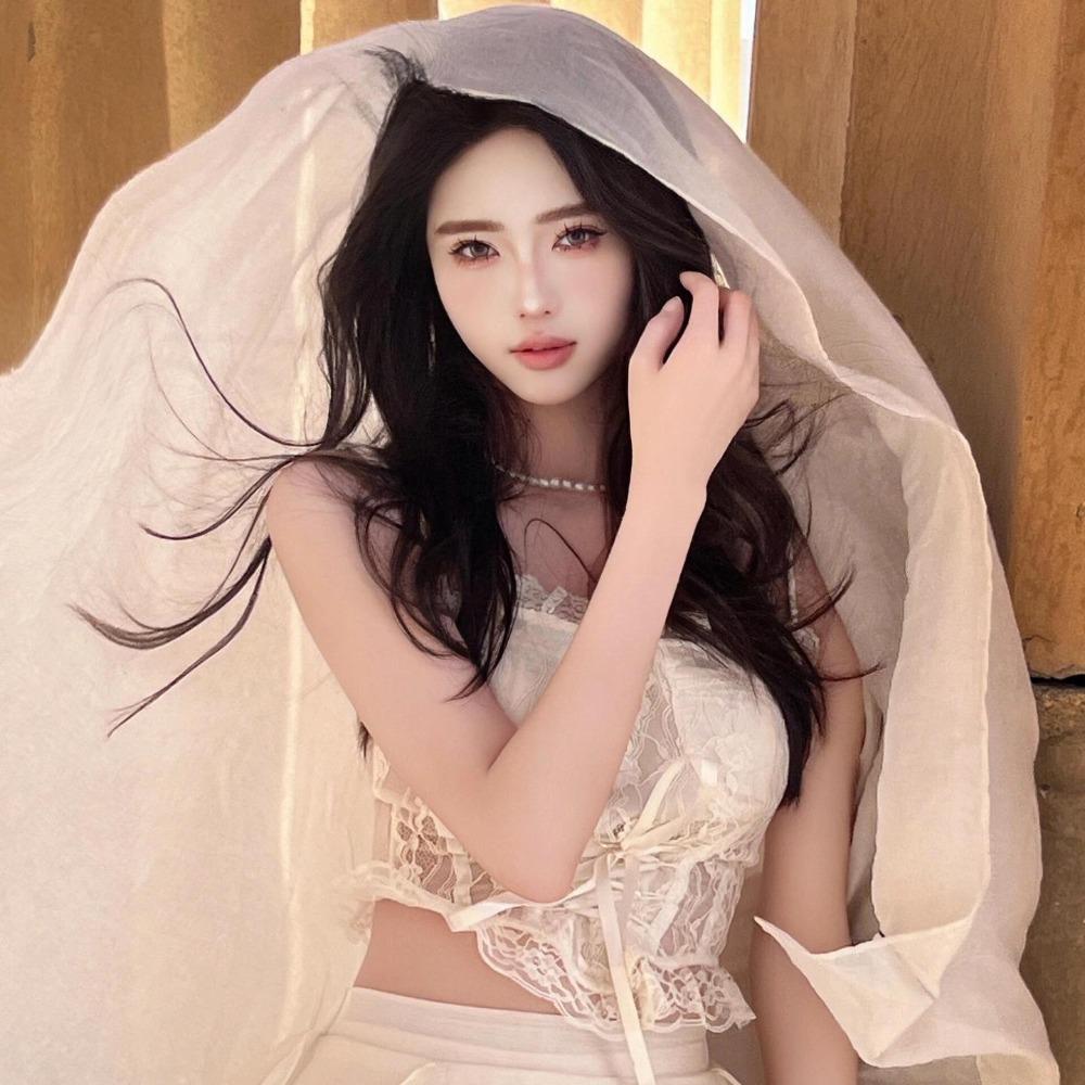 

Transparent Silk Scarf Shawls Bohemian Sunscreen Hijab Wraps Fashion Mesh Neck Scarves Outdoor