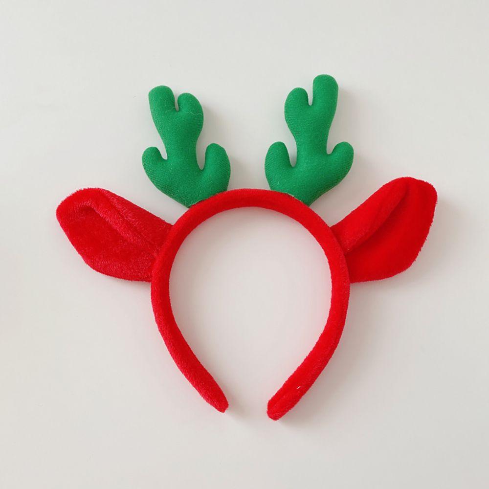 Face Cloth Female Christmas Korean Style Head Hoop Antler Headband Hair Accessories Women Hair Band