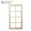 Wooden Traditional 1/12 Scale 8-Pane Door Dollhouse Window Frame Miniature Furniture for Kids