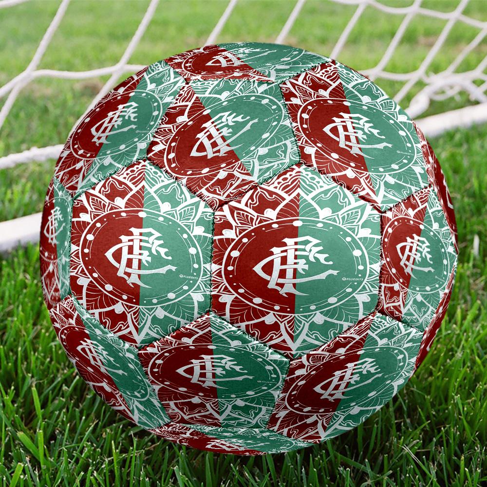 Flumi-nense Mandala Pattern Printed Size 5 Soccer Balls, High-Quality, Anti-Slip, Protective Football, A Unique Gift , Birthdays, Christmas Gifts