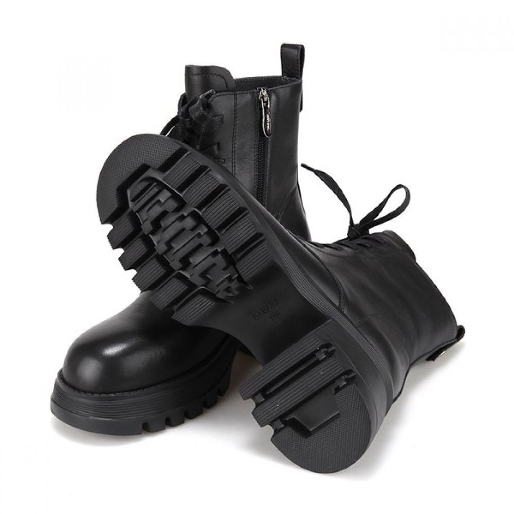 Barbara Leather Lightweight Molded Span Walker Boots Black 6.5cm Bbi874bk