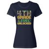 Pixel Game 4th Grade Level Unlocked - Back To School Ladies' Crewneck T-Shirt Unisex T-Shirt