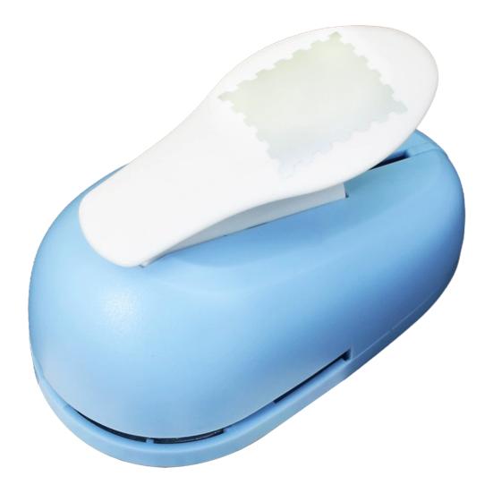 Briefmarkenstempelstanzer für Papierbasteln Rechteckiger Stempel Dekorative Formen Stanzhebelbetätigung Bastelpapierstanzer für Scrapbooking Kartenherstellung DIY Geschenk