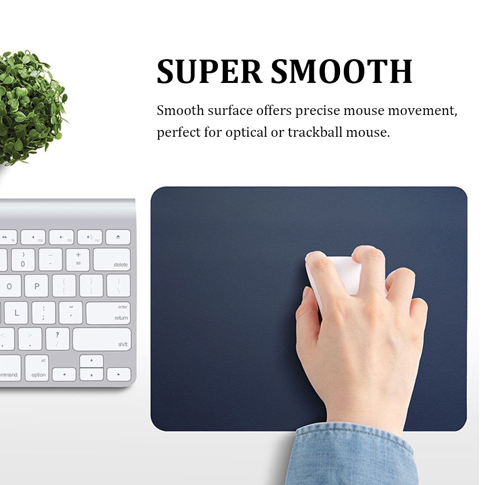 Waterproof Laptop Computer Anti-slip Home Office PU Leather Keyboard Mice Mat Mouse Pad Desk Mat
