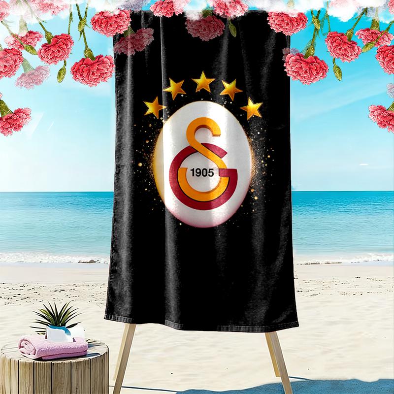 Galatasaray SK Beach Towel Suitable for Various Scenarios Such As Kitchen, Bathroom and Beach Swimming