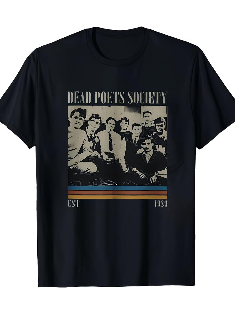 Unisexs Retro Dead Poets Society Movie Tshirt Summer New Retro Unisex Casual Fashion Tshirt