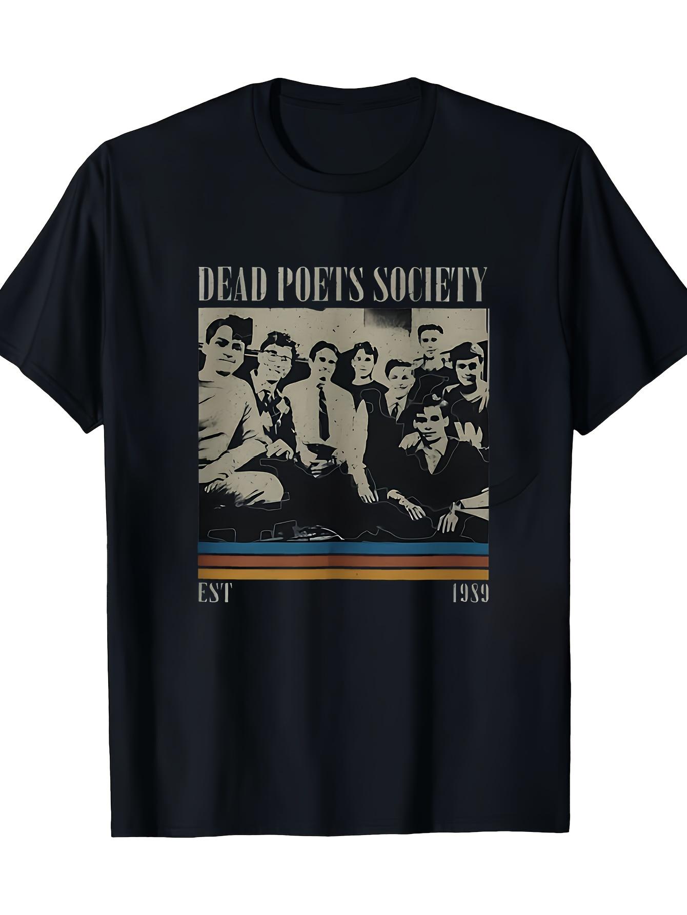 Unisexs Retro Dead Poets Society Movie Tshirt Summer New Retro Unisex Casual Fashion Tshirt M