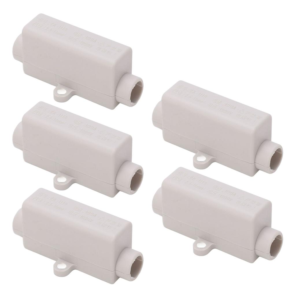 5Pcs 100A 1000V High Power Wire Cable Connector 2.5‑16mm² Electrical Wiring Junction Box Terminal Block