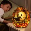 LED Halloween Ghost Night Light Battery Powered Cute Ghost Lamp Multi-Purpose Ghost-Themed Mood Light for Halloween Party