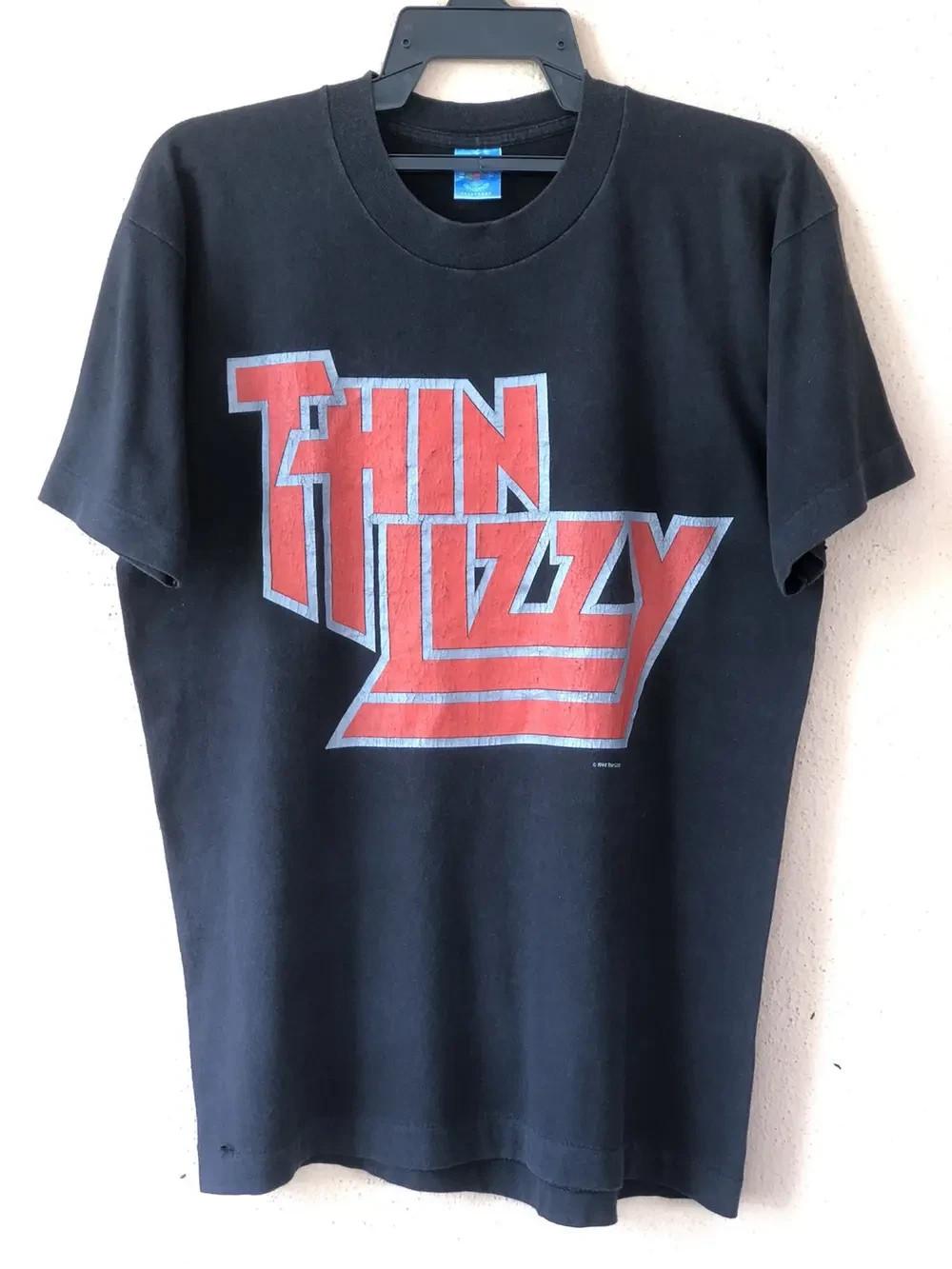 Vintage 90s THIN LIZZY Japan Tour Band Tee Shirt Reprint AN49656 Unisex T-Shirt M