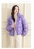 Winter new versatile hooded short jacket with thick fleece for women