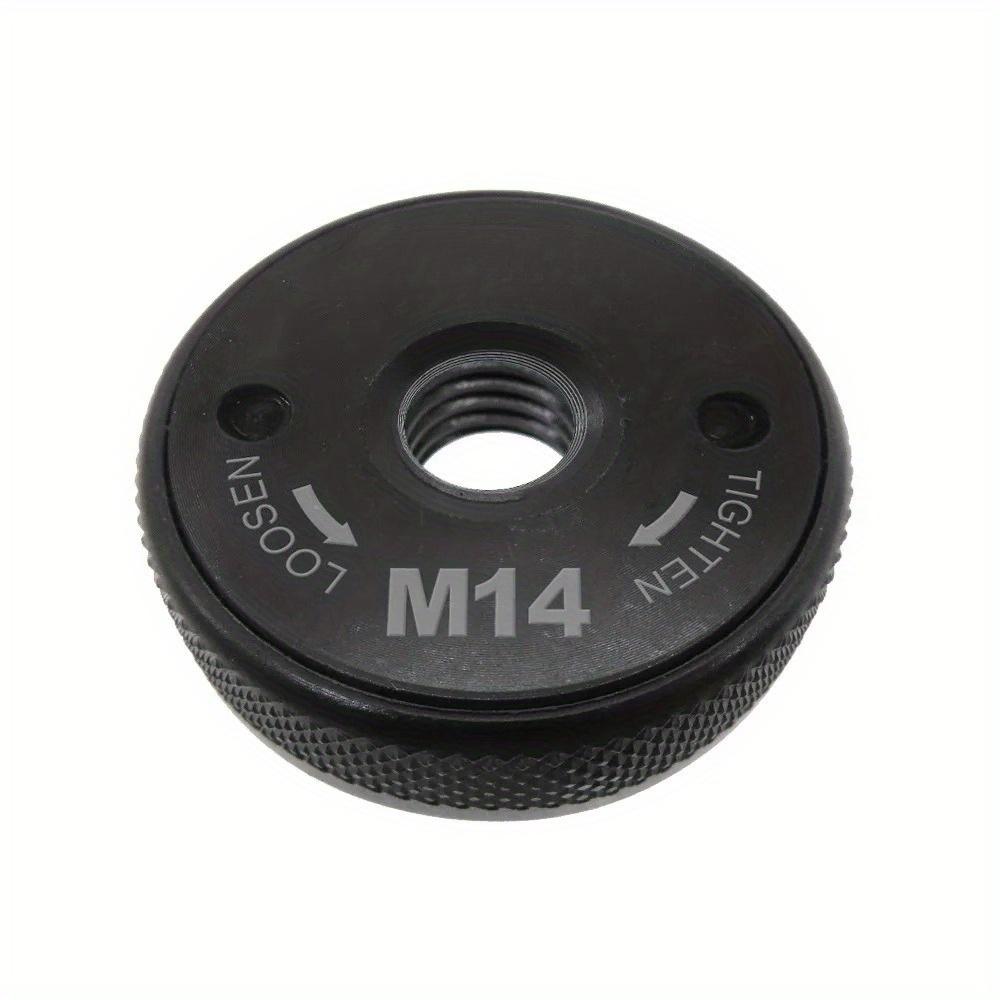 1pc M10/M14/5-8/11 Thread Quick Release Flange Nut for Angle Grinder - Heavy-Duty Metal Clamping Flange with Locking Nut Pressing Plate,Secure Tool