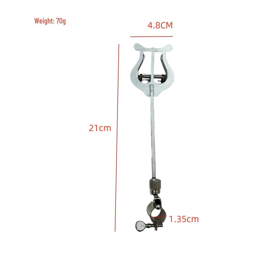 Justerbart Bärbart Piccolo Notställ med Notklämma