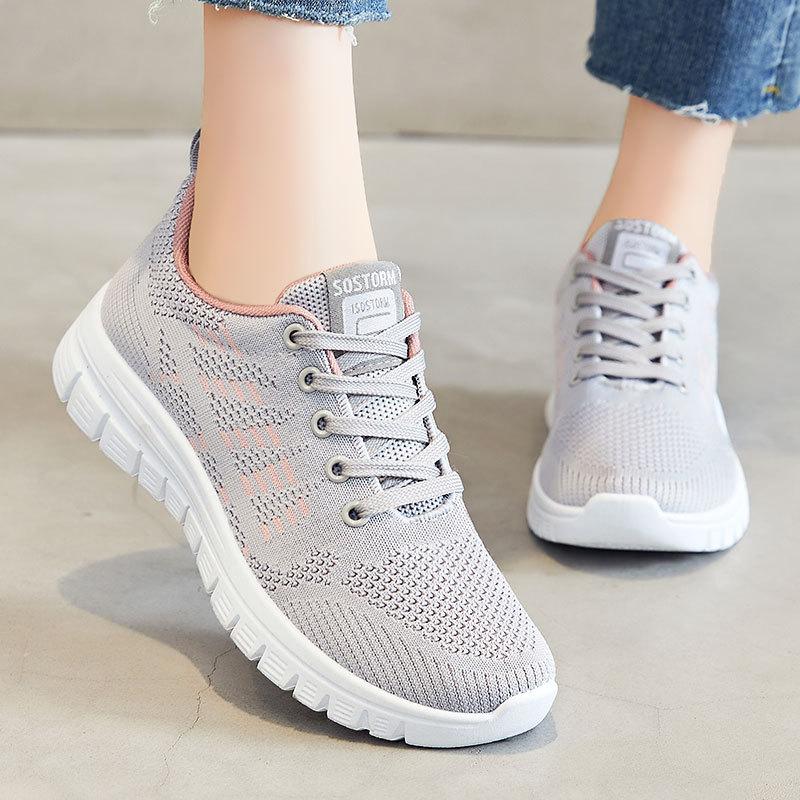 Schuhe Damen Freizeitschuhe Frühling neue Damenschuhe heiße Freizeitschuhe weichsohlige Laufschuhe Damen