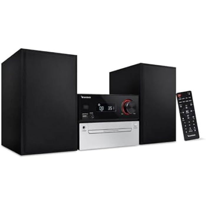 Microchaîne Hi-Fi - SUNSTECH - Bluetooth 5.3 - Écran LCD - Puissance 30W - Tuner FM Numérique