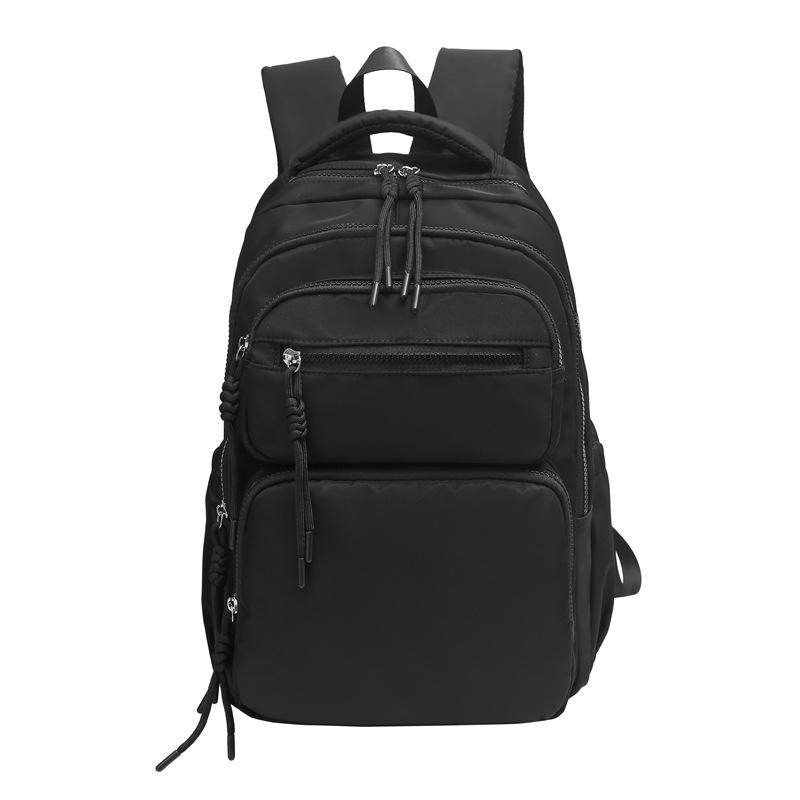 

Женский рюкзак для ноутбука большой вместимости для поездок на работу 2024 года с несколькими отделениями для студентов чёрный