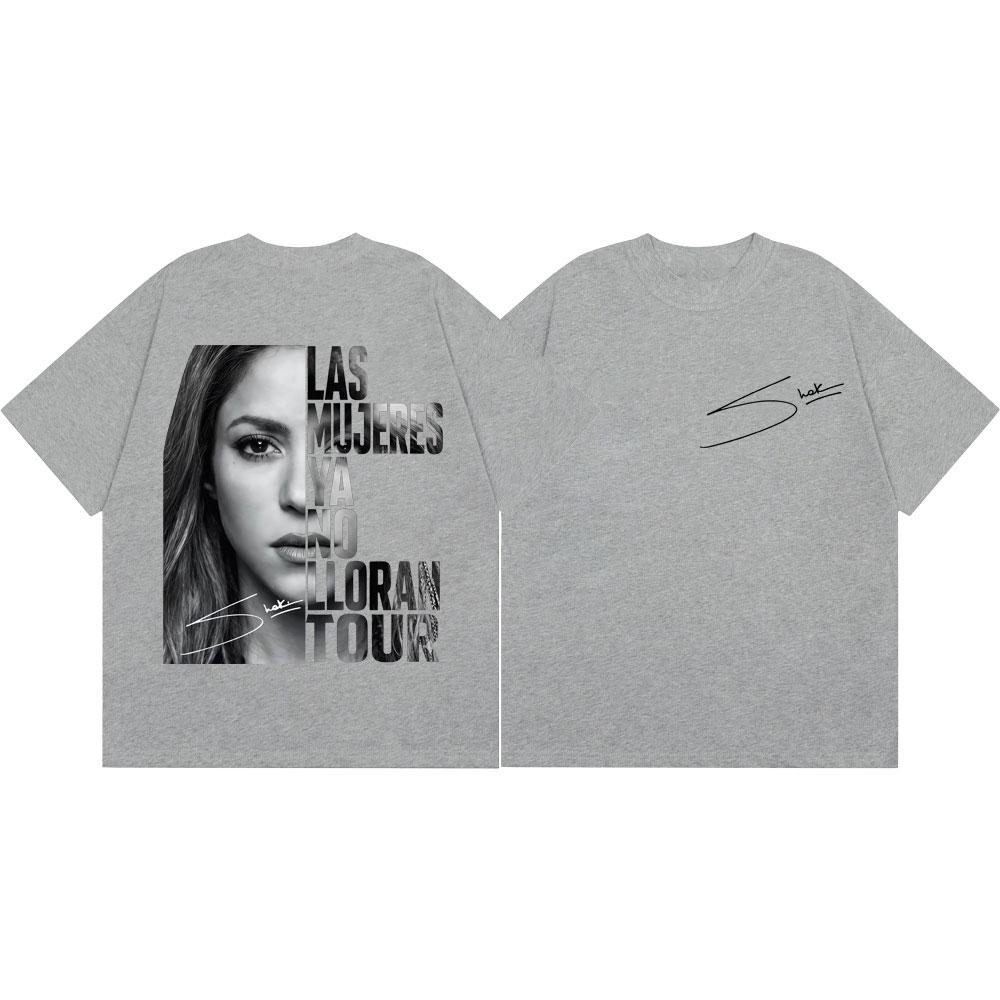 Shakira Las Mujeres Ya No Lloran World Tour Graphic T Shirts Unisex Women Vintage Aesthetic Casual Fashion YK Ins Tshirt