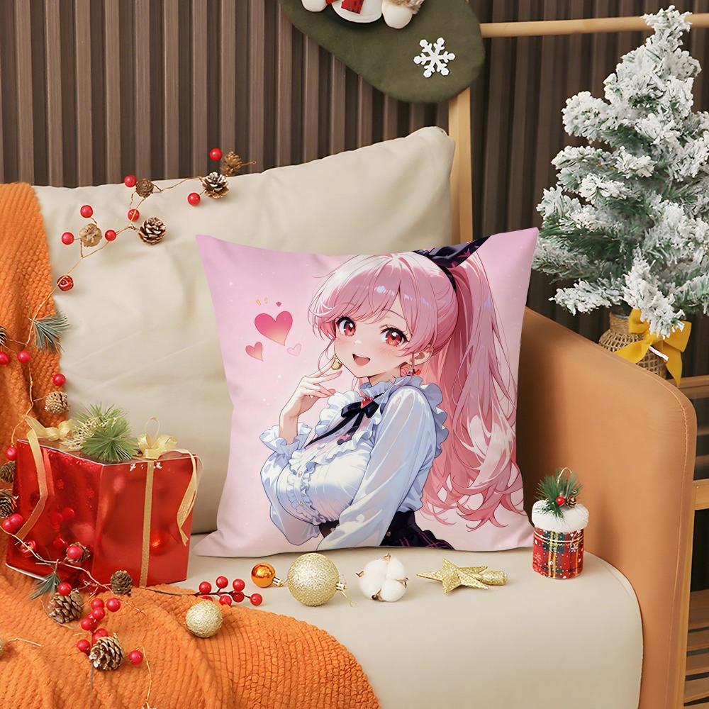 

Chocola Nekopara Аниме Наволочка Двусторонняя Удобная Наволочка Подходит для Автомобиля Дивана Спальни и Других Сцен 12x12Inch