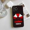 R-Resident Evil Game Logo Phone Case Black Silicone Soft Shell For IPhone 17 16 15 14 13 12 11 Air Pro Max Plus Hot Sale