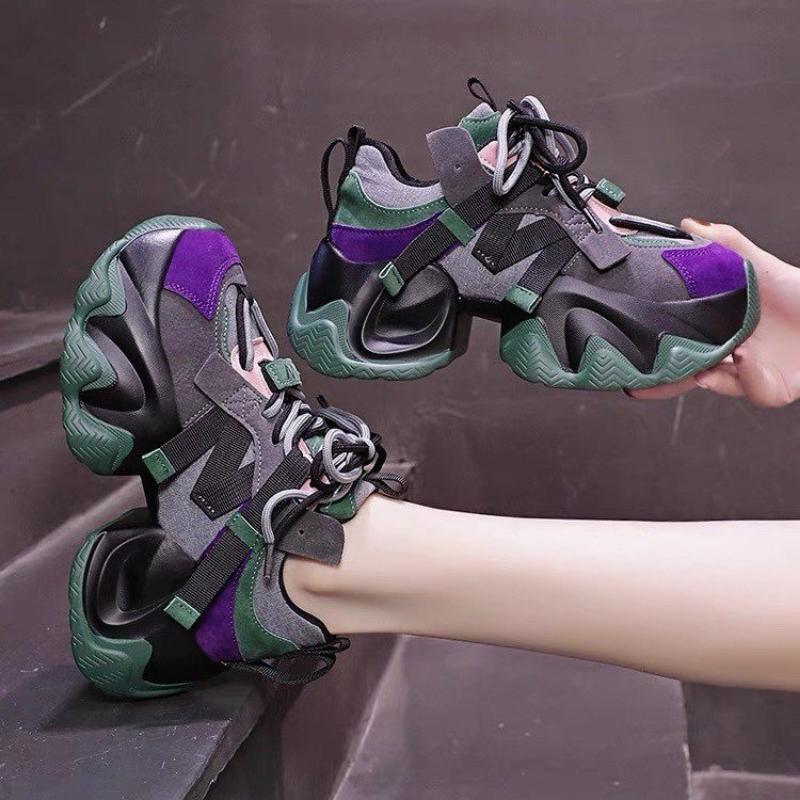 Womens Sneakers Shoes 2024 Fashion Platform Tennis Female Woman-shoes Designer Thick Sole Trainers Casual New Roses High Lace-Up