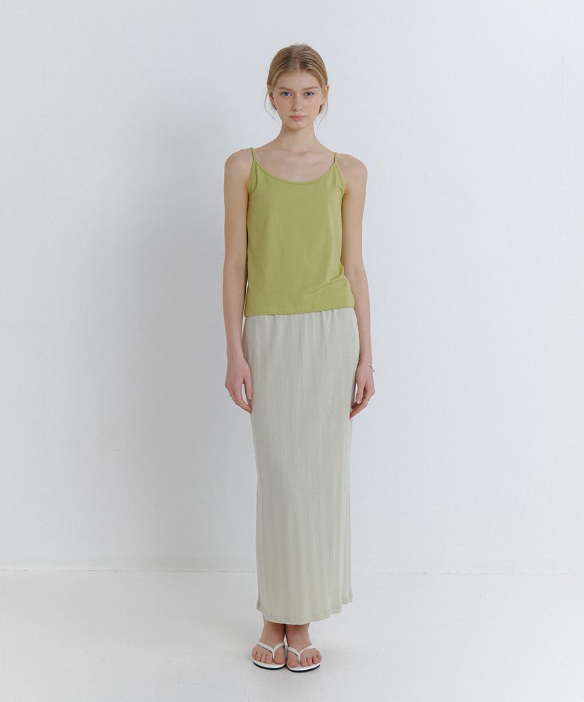Laminez Eyelet Floral Long Skirt - Mint