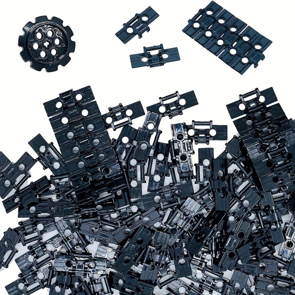 MOC Technical Chain Wheel Part Constructing Blocks Bricks Parts Link Tire Gear Wheels Tank Tracks DO-IT-YOURSELF 57518 57519 24375 3708