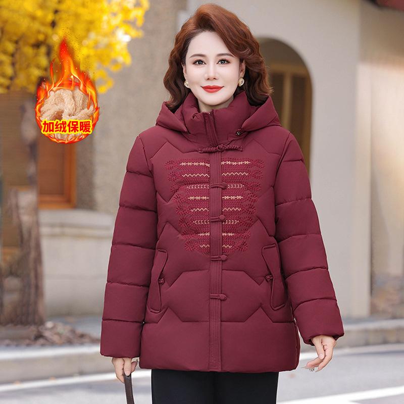 Aged winter cotton-padded clothes piled and thickened cotton-padded clothes women's cotton-padded jackets warm jackets
