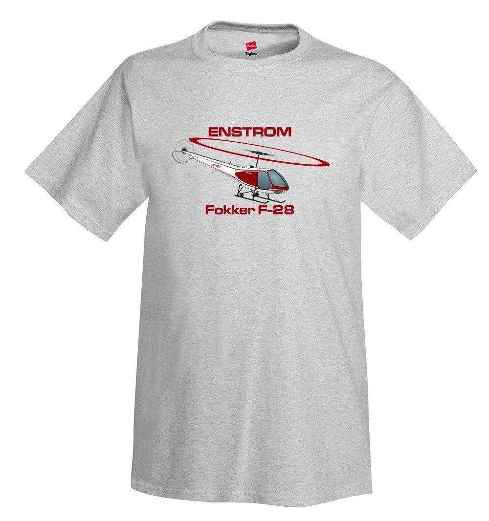 

Enstrom Fokker F-28 Helicopter T-Shirt - Personalized with Your N# S