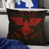 Römische SPQR Bedruckte Kissenbezüge Cartoon Sofa Dekorative Heim Doppelseitiger Druck Kurzer Plüsch Niedlicher Kissenbezug