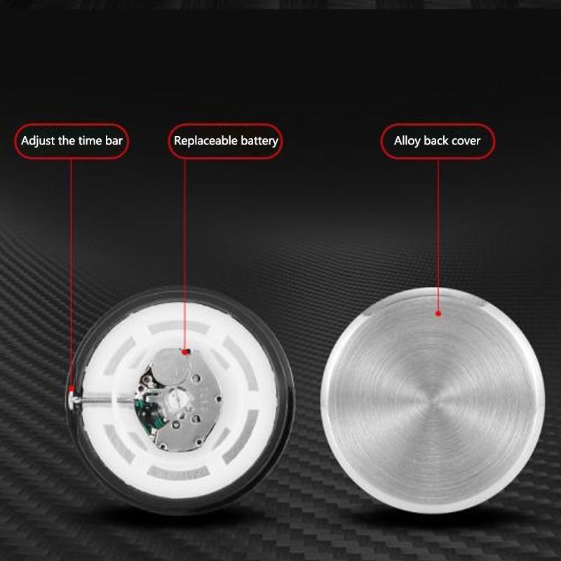 AKF1 Car Center Console Air Conditioner Quartz Luminous Clock Watch For Ford Taurus Focus Fiesta Shelby Edge Mondeo Explorer Escape